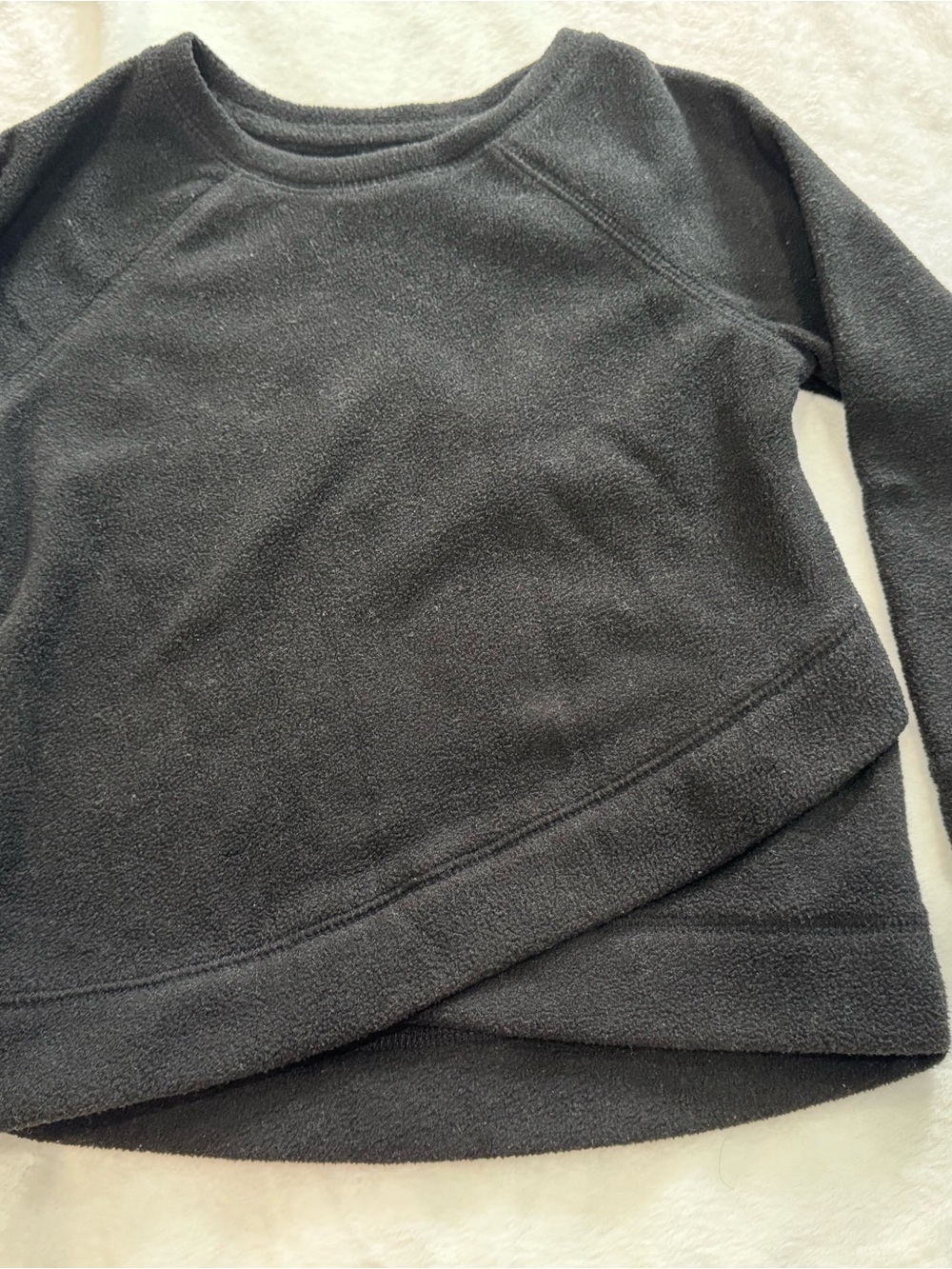 Old Navy Black Crewneck Fleece Pullover